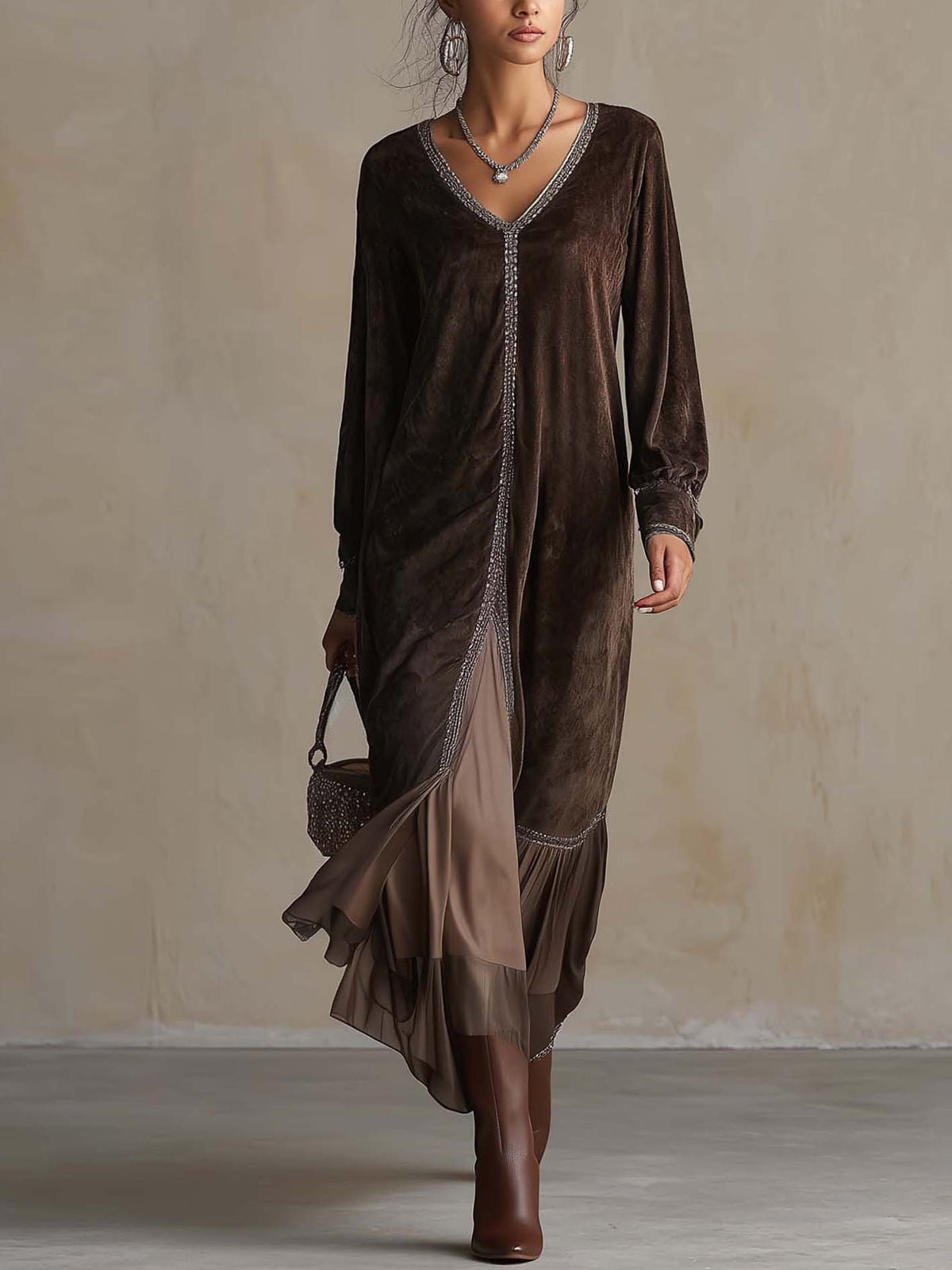 TERESA | Vestido midi holgado