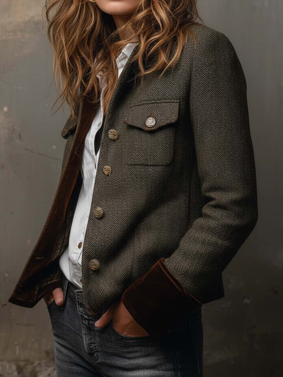 ANDREA | Chaqueta Blazer de Espiga