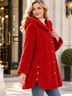 MATILDE | Chaqueta Cálida con Capucha y Botones