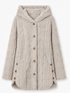 MATILDE | Chaqueta Cálida con Capucha y Botones