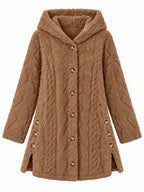 MATILDE | Chaqueta Cálida con Capucha y Botones