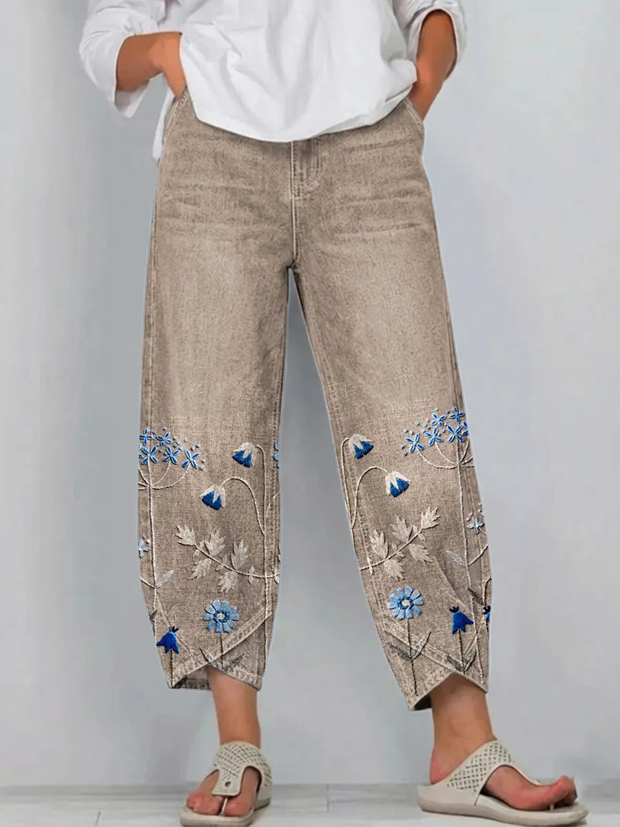 VIOLA | Pantalones casuales de corte holgado