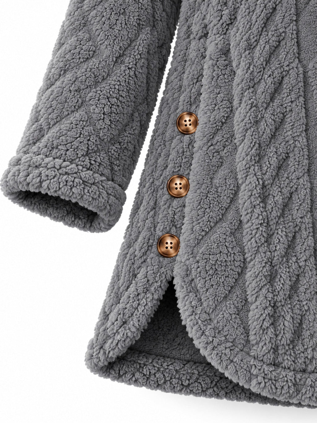 MATILDE | Chaqueta Cálida con Capucha y Botones