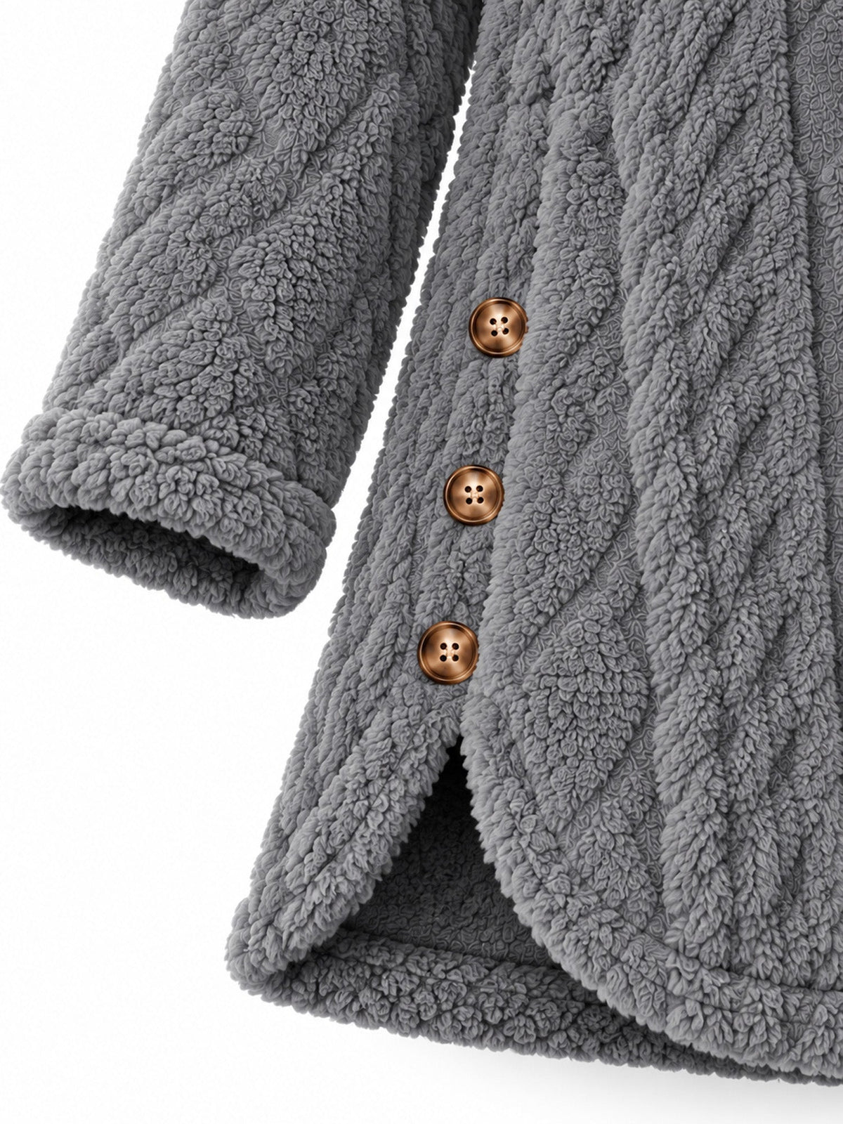 MATILDE | Chaqueta Cálida con Capucha y Botones