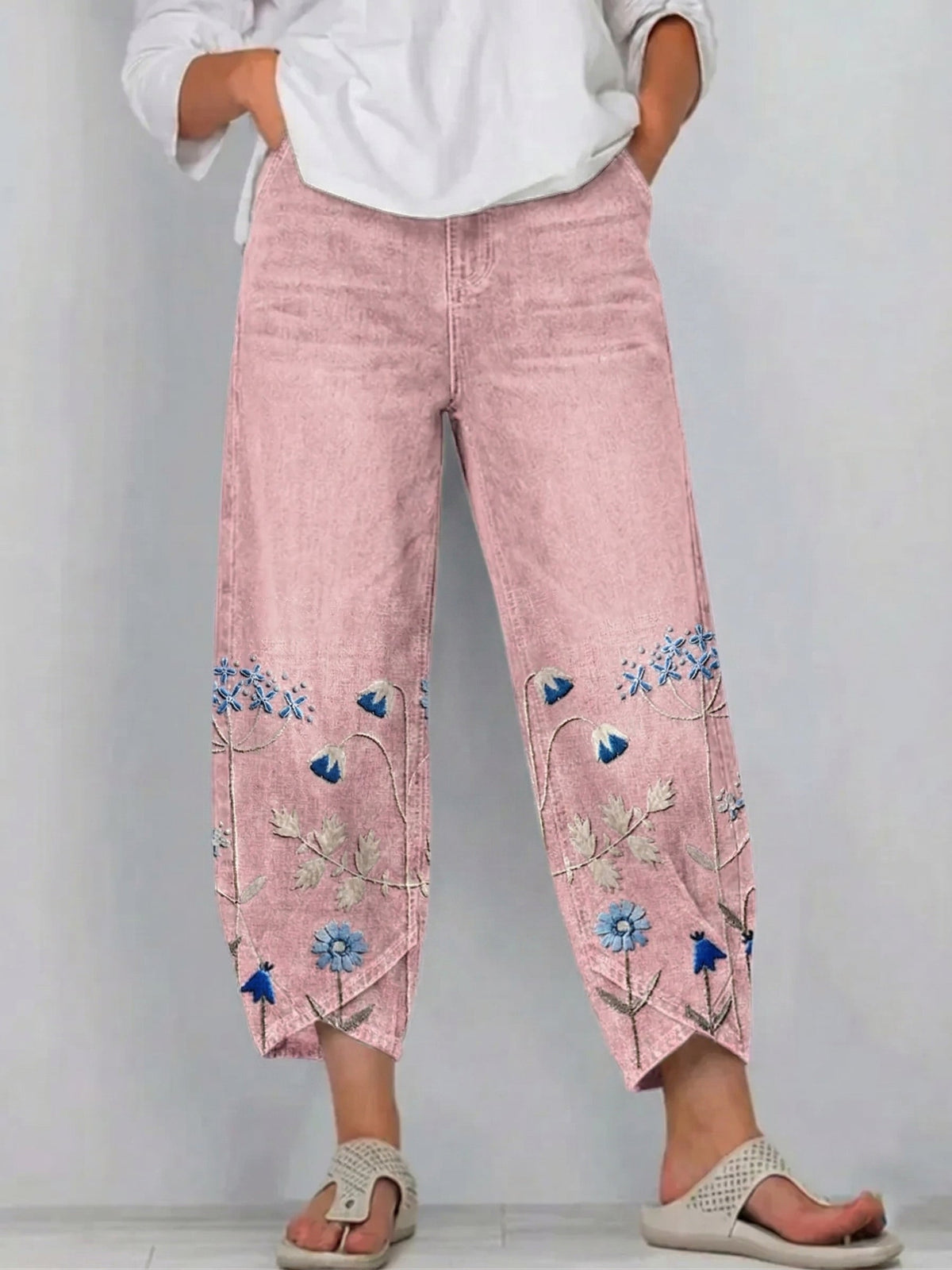 VIOLA | Pantalones casuales de corte holgado