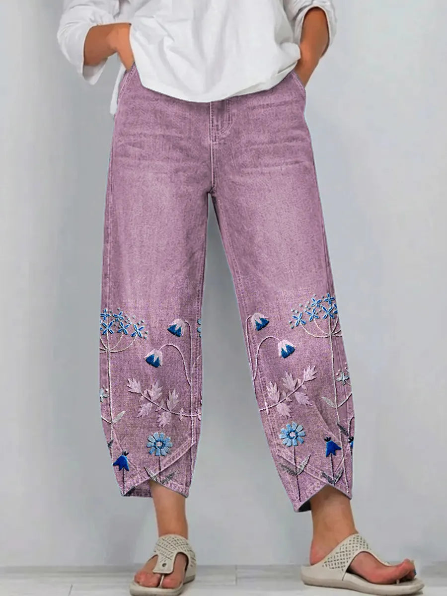 VIOLA | Pantalones casuales de corte holgado