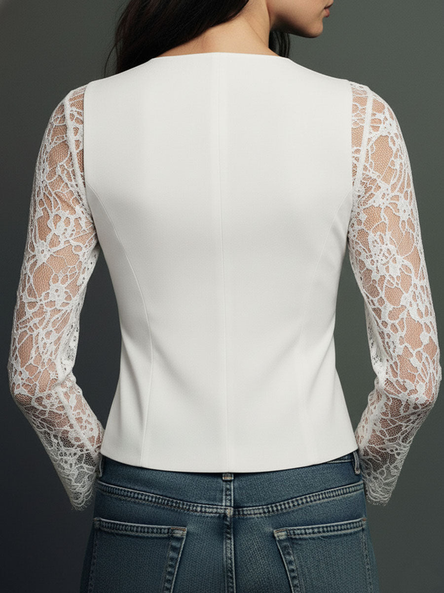 NOEMI | Camisa de Encaje Suave