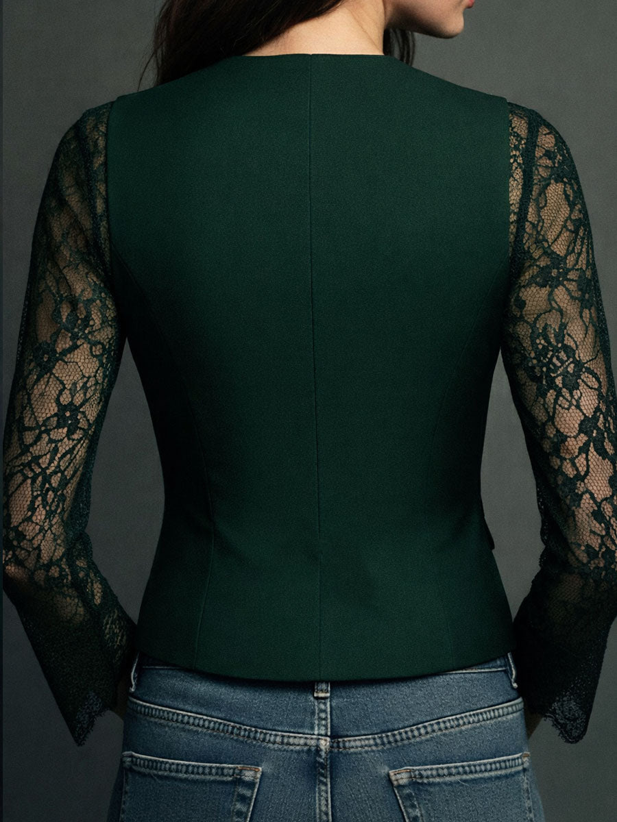 NOEMI | Camisa de Encaje Suave
