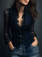 NOEMI | Camisa de Encaje Suave