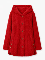 MATILDE | Chaqueta Cálida con Capucha y Botones