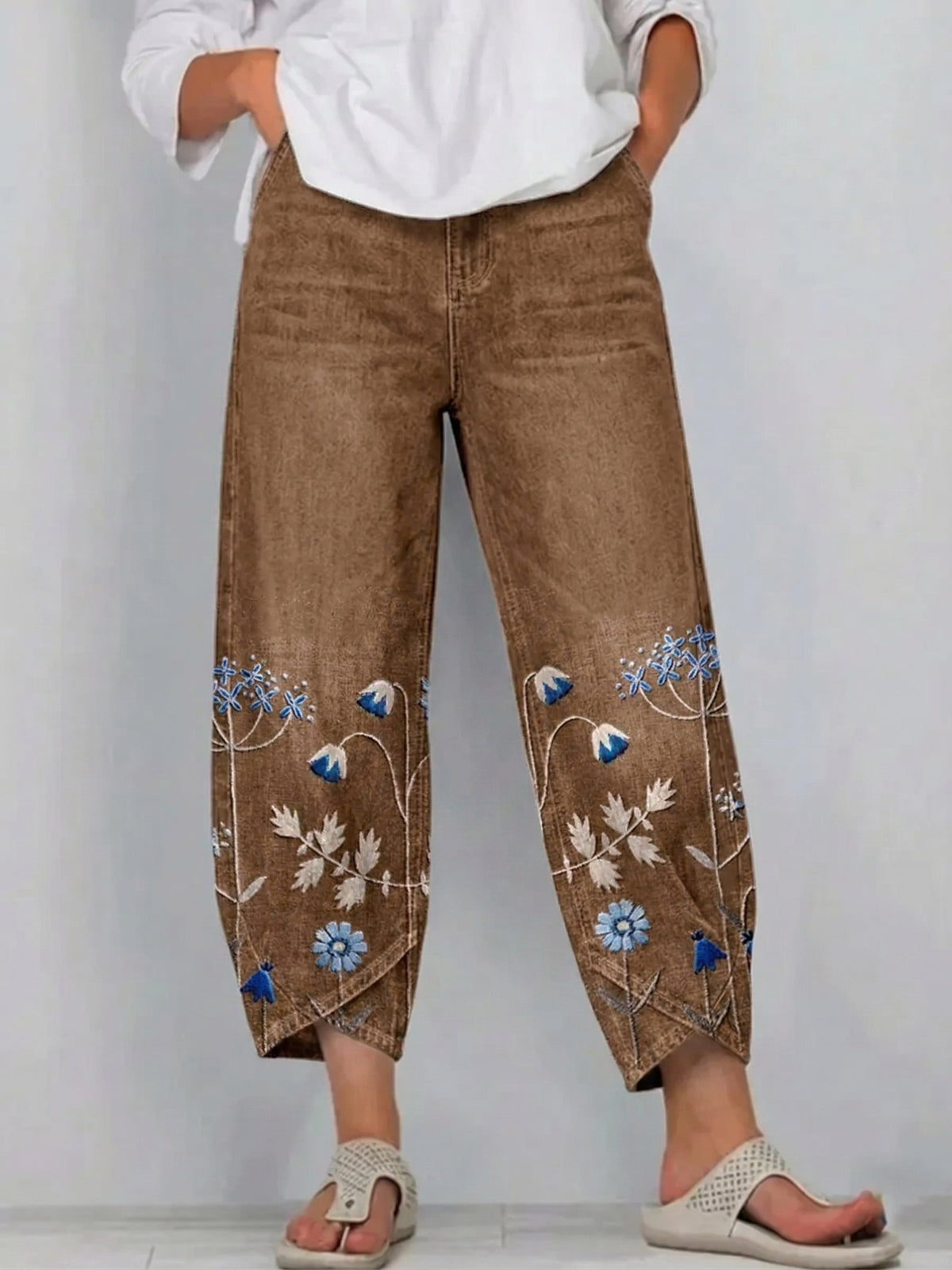 VIOLA | Pantalones casuales de corte holgado