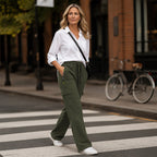 CLAUDIA | Pantalones cargo vintage para mujer con bolsillos