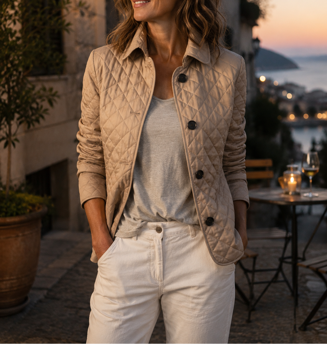 ROCÍO | Chaqueta Acolchada Ligera con Cuello Subido