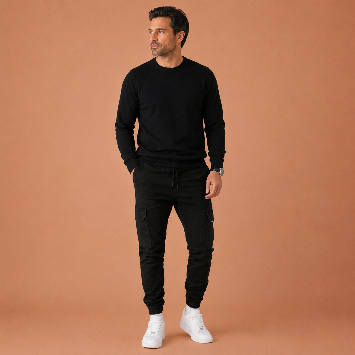 ADRIÁN | Pantalones jogger cargo para hombre