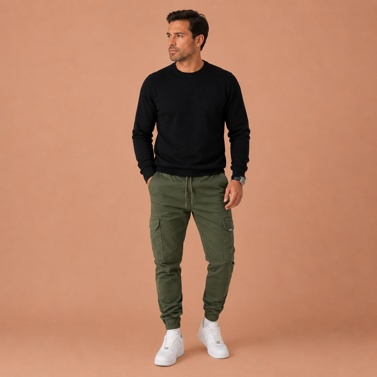 ADRIÁN | Pantalones jogger cargo para hombre