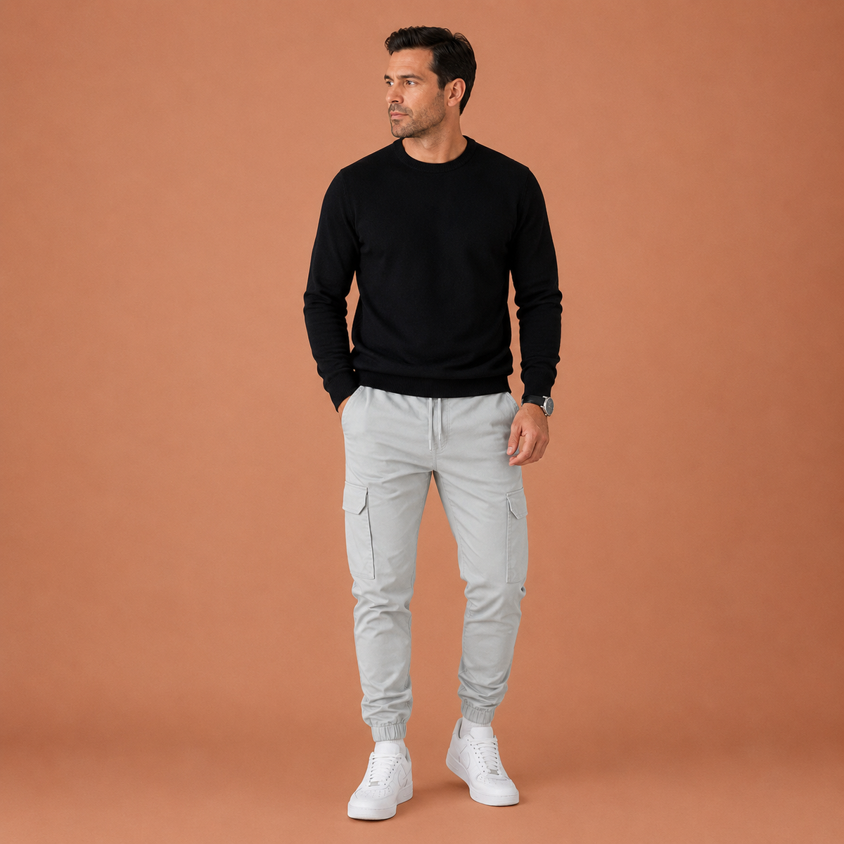 ADRIÁN | Pantalones jogger cargo para hombre