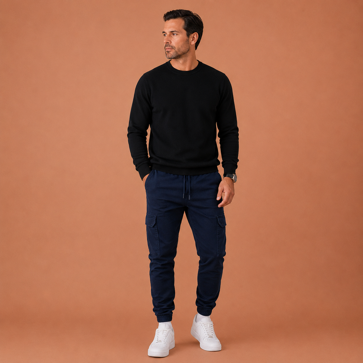 ADRIÁN | Pantalones jogger cargo para hombre