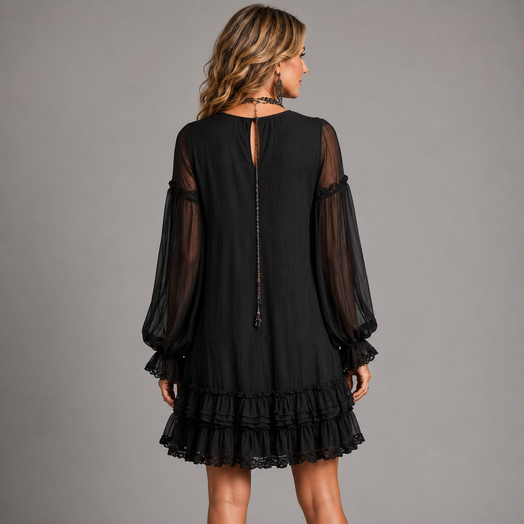 ALMA | Vestido Corto con Volantes