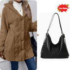 MATILDE | Chaqueta Cálida con Capucha y Botones