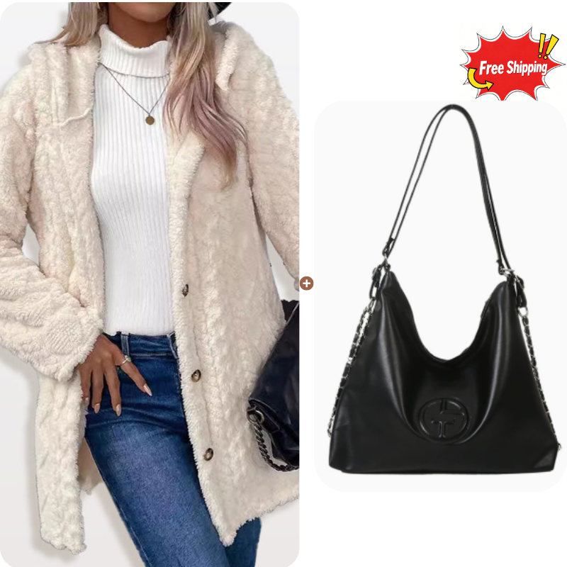MATILDE | Chaqueta Cálida con Capucha y Botones