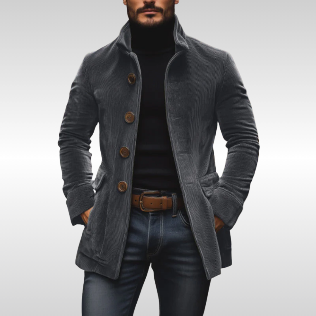 JOSE CARLOS | Chaqueta de punto suave con efecto terciopelo