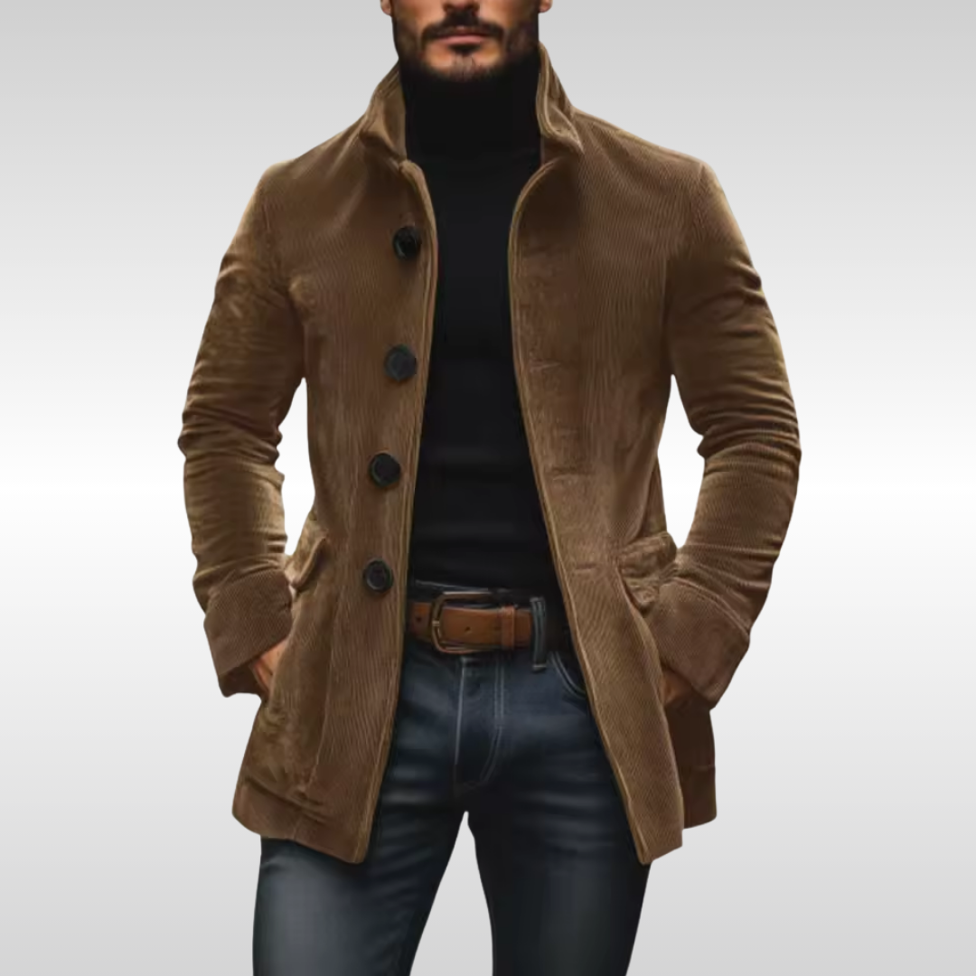 JOSE CARLOS | Chaqueta de punto suave con efecto terciopelo