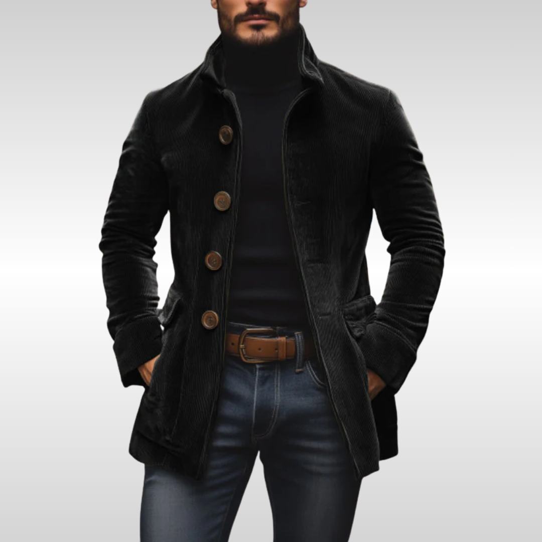 JOSE CARLOS | Chaqueta de punto suave con efecto terciopelo