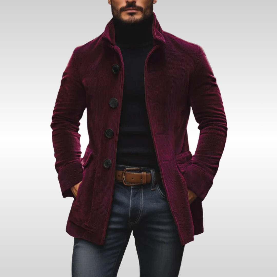 JOSE CARLOS | Chaqueta de punto suave con efecto terciopelo