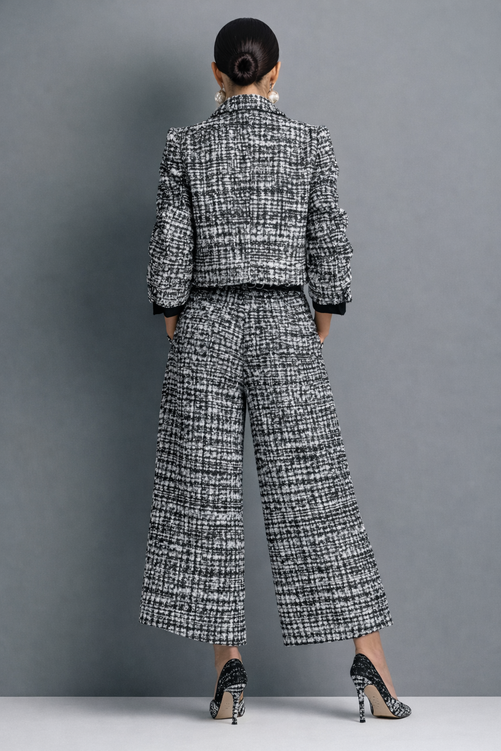 BERTA | Conjunto Elegante de Tweed de Dos Piezas